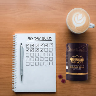 30 day build tracker next to the jar